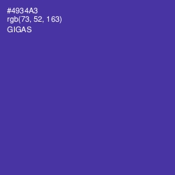 #4934A3 - Gigas Color Image