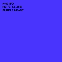 #4934FD - Purple Heart Color Image