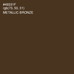 #49351F - Metallic Bronze Color Image