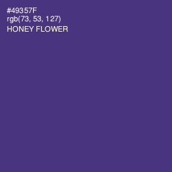 #49357F - Honey Flower Color Image