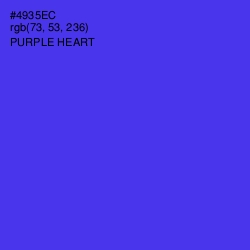 #4935EC - Purple Heart Color Image