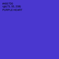 #4937D0 - Purple Heart Color Image