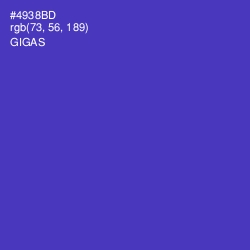 #4938BD - Gigas Color Image