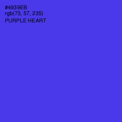 #4939EB - Purple Heart Color Image