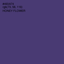 #493A74 - Honey Flower Color Image