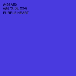 #493AE0 - Purple Heart Color Image