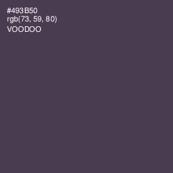 #493B50 - Voodoo Color Image