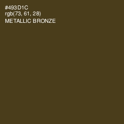 #493D1C - Metallic Bronze Color Image