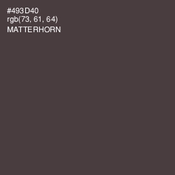 #493D40 - Matterhorn Color Image