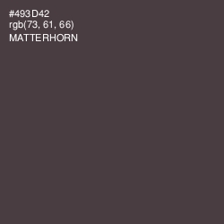 #493D42 - Matterhorn Color Image