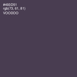#493D51 - Voodoo Color Image