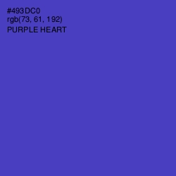 #493DC0 - Purple Heart Color Image