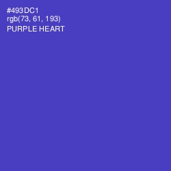 #493DC1 - Purple Heart Color Image