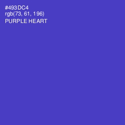 #493DC4 - Purple Heart Color Image