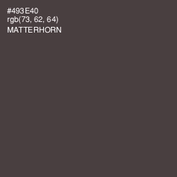#493E40 - Matterhorn Color Image