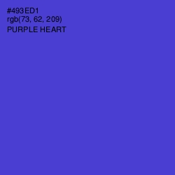 #493ED1 - Purple Heart Color Image