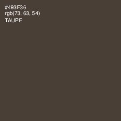 #493F36 - Taupe Color Image