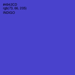 #4942CD - Indigo Color Image