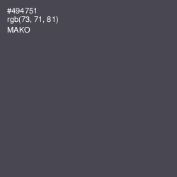 #494751 - Mako Color Image