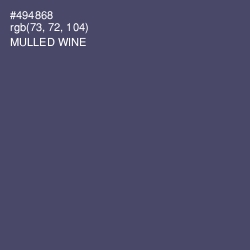 #494868 - Mulled Wine Color Image