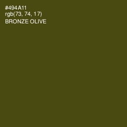 #494A11 - Bronze Olive Color Image