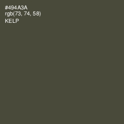 #494A3A - Kelp Color Image