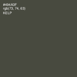 #494A3F - Kelp Color Image