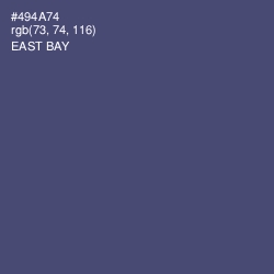 #494A74 - East Bay Color Image