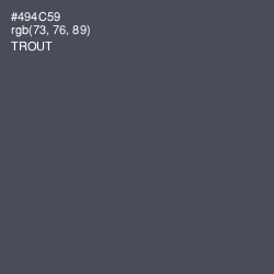 #494C59 - Trout Color Image