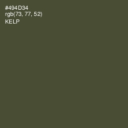 #494D34 - Kelp Color Image