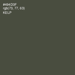 #494D3F - Kelp Color Image