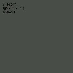 #494D47 - Gravel Color Image