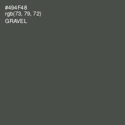 #494F48 - Gravel Color Image