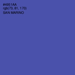 #4951AA - San Marino Color Image