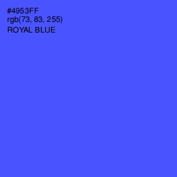 #4953FF - Royal Blue Color Image