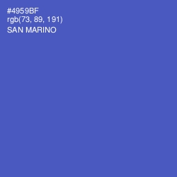 #4959BF - San Marino Color Image