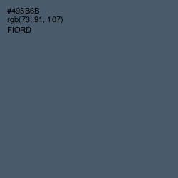 #495B6B - Fiord Color Image