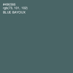 #496566 - Blue Bayoux Color Image