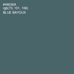 #49656A - Blue Bayoux Color Image