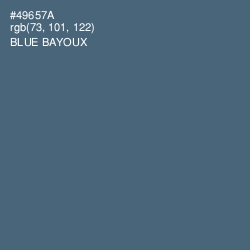 #49657A - Blue Bayoux Color Image