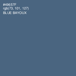 #49657F - Blue Bayoux Color Image