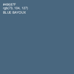 #49687F - Blue Bayoux Color Image