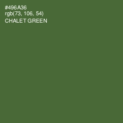 #496A36 - Chalet Green Color Image