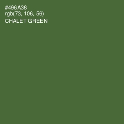 #496A38 - Chalet Green Color Image