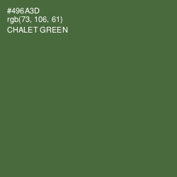 #496A3D - Chalet Green Color Image