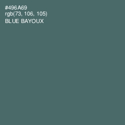 #496A69 - Blue Bayoux Color Image