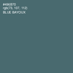 #496B70 - Blue Bayoux Color Image