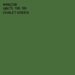 #496C3B - Chalet Green Color Image