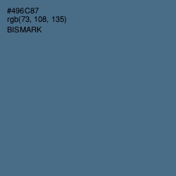 #496C87 - Bismark Color Image