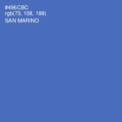 #496CBC - San Marino Color Image
